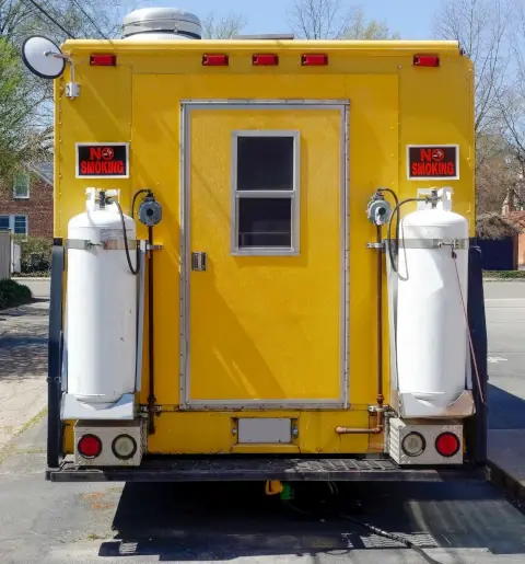 Food truck propane tanks