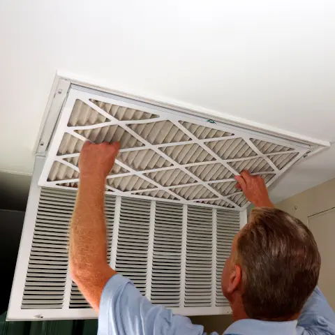 Replacing furnace filter