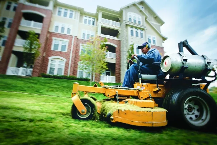 Propane powered mower